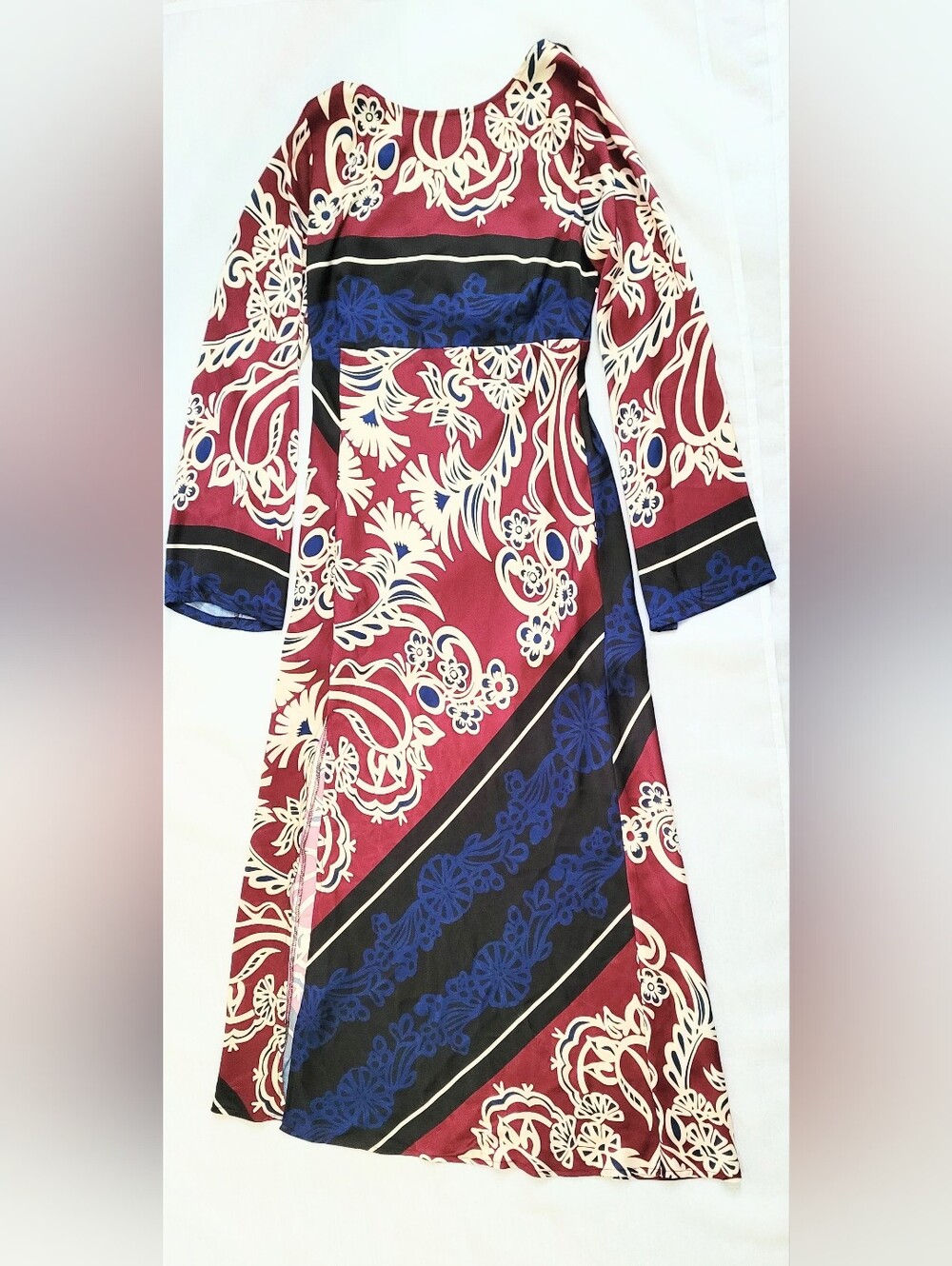 NWOT!R.G. Kane Fall Glam Party Free People Satin Women's Formal Maxi Dress Small